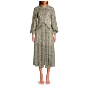 Fleur Fringe-Trim Shirtdress